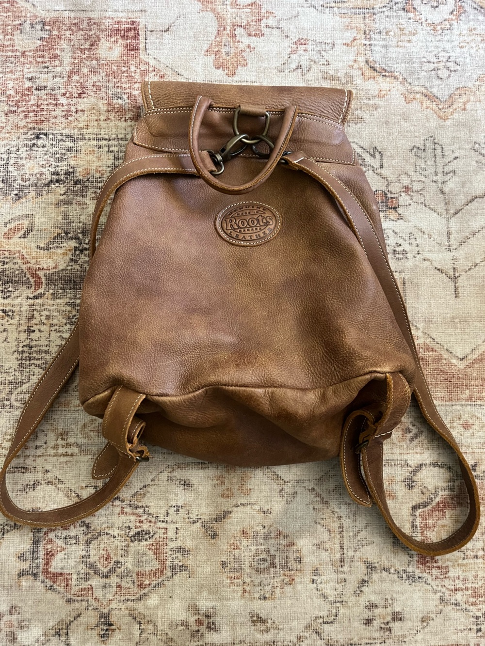 Vintage Roots Leather Backpack - Picture 5 of 7